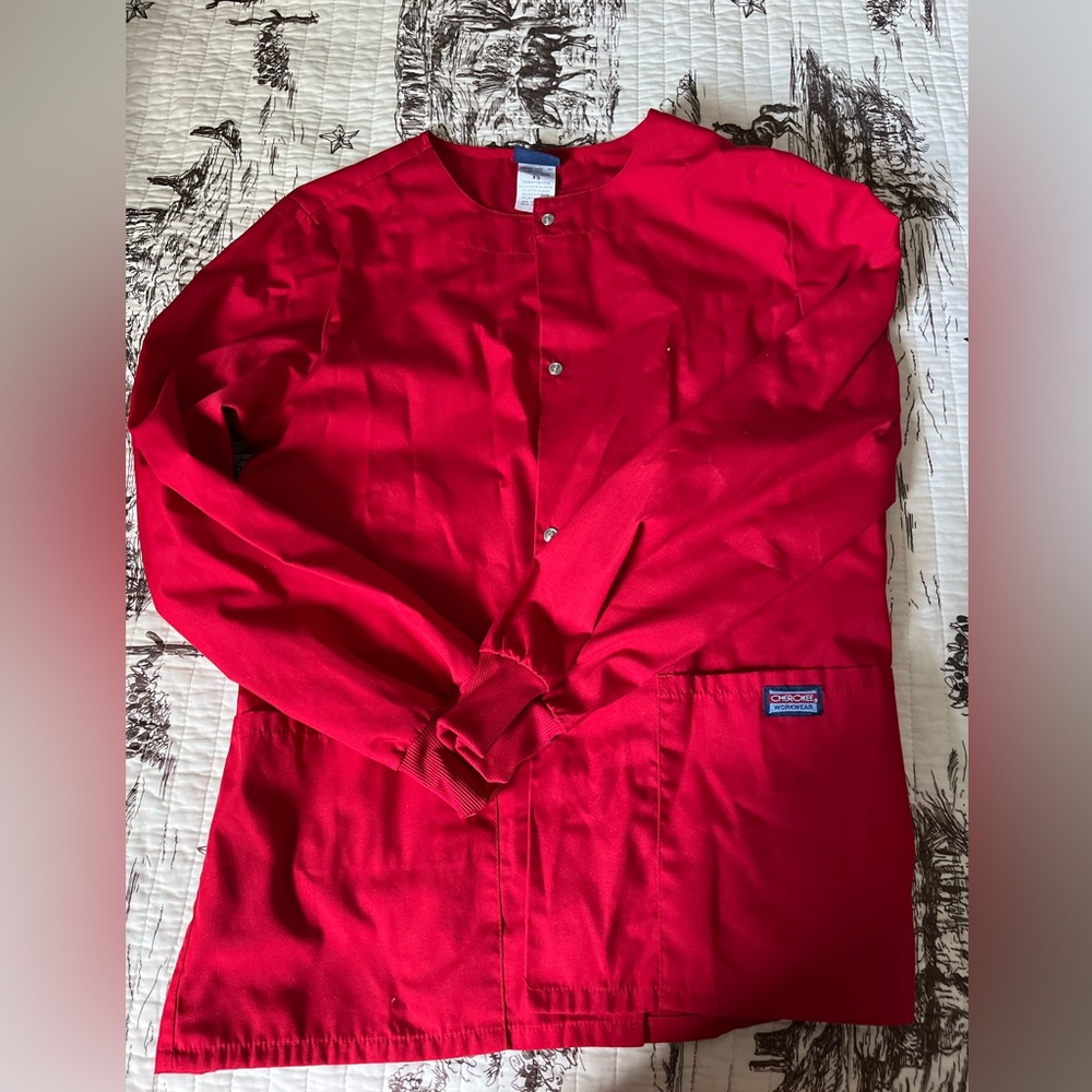 Red Cherokee Scrub jacket